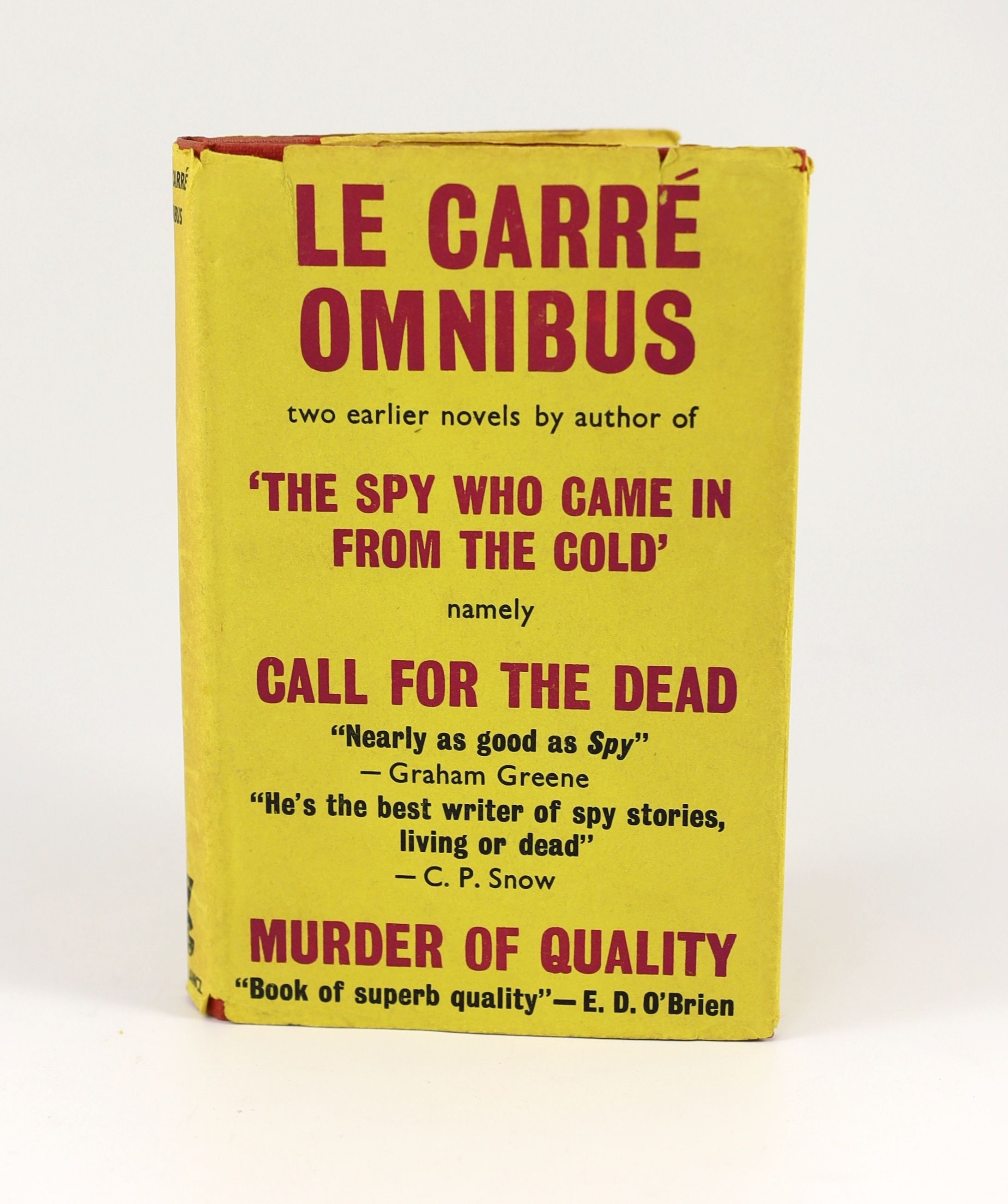 Le Carre, John - The Le Carre Omnibus, 1st edition, 8vo, in clipped d/j, with small tears to foot of jacket spine and top of front panel, Victor Gollancz, London, 1964